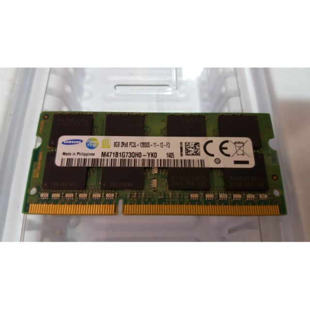 Samsung 三星 8GB DDR3 1600 2Rx8 PC3L 12800S 筆電記憶體 (二手良品)