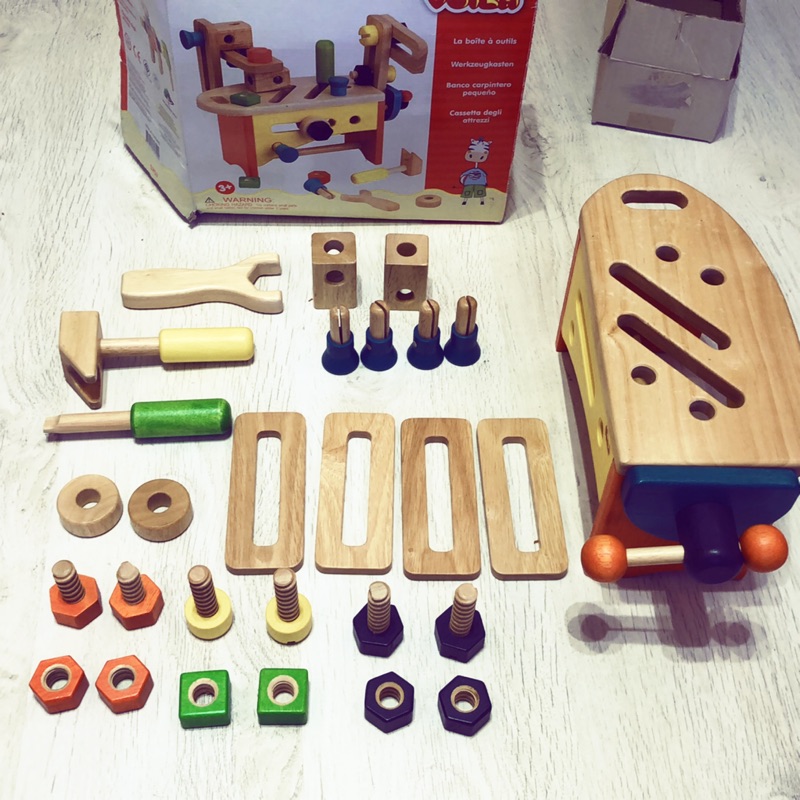 博樂Tool box  益智木工玩具