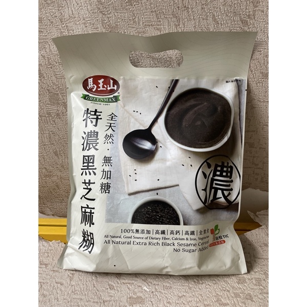 馬玉山特濃黑芝麻糊全天然無加糖30公克12包 蝦皮購物
