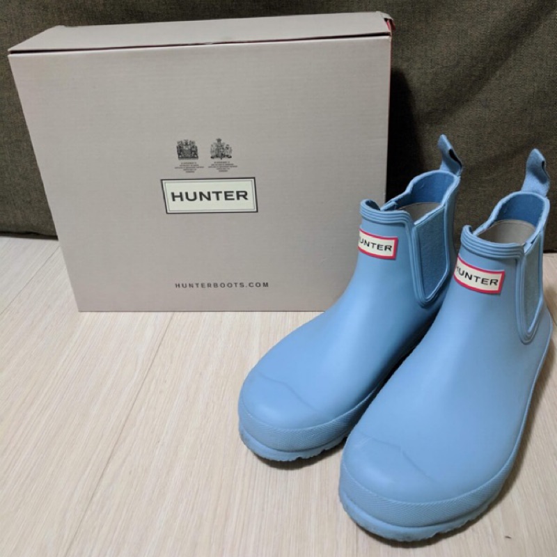 Hunter boot 短靴 藍色 UK6/US7