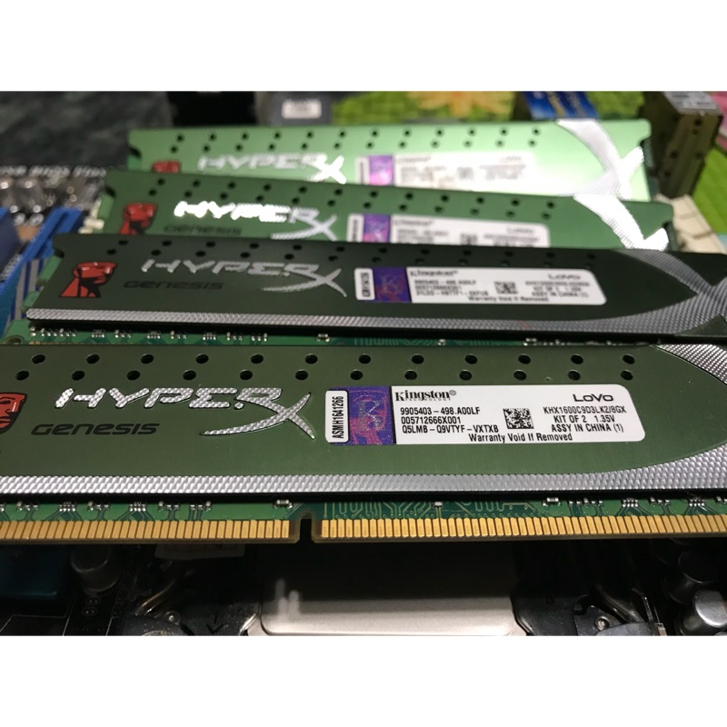 kingston hyperx DDR3 1600 8g 雙通道兩組