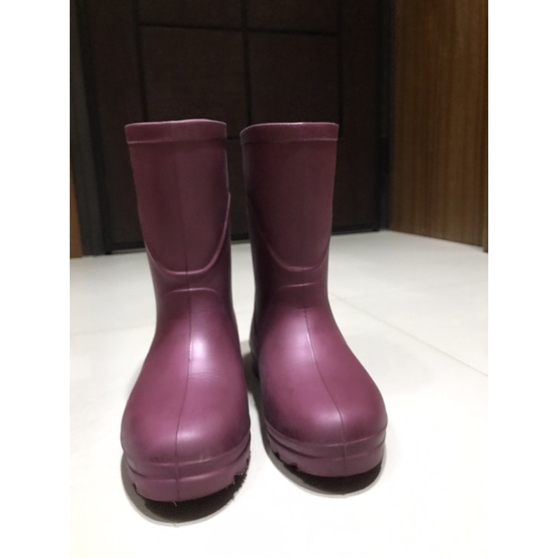 久大 超輕雨鞋 豆紅 JIO00339 女鞋 9.5號（23.5號）