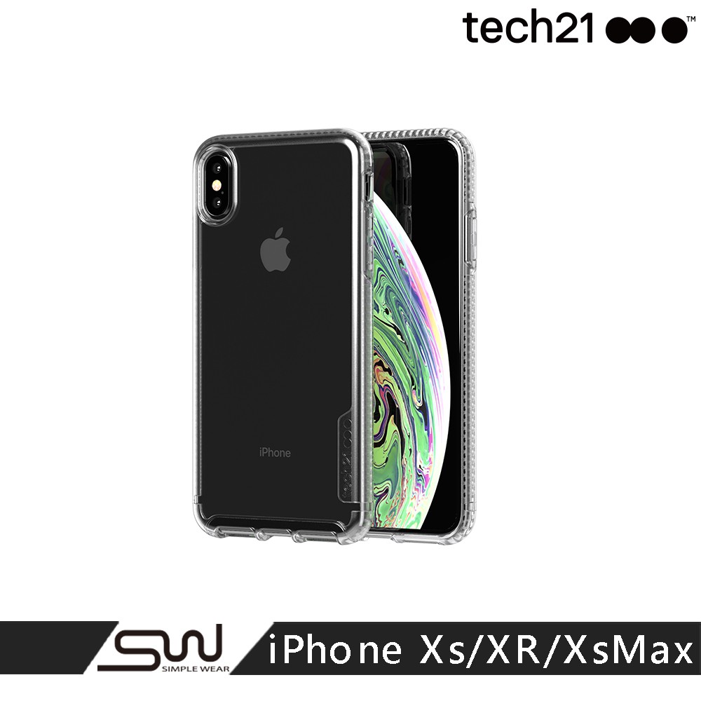 英國Tech 21抗衝擊PURE TINT防撞硬式透黑保護殼-iPhone Xs / XR / Xs Max