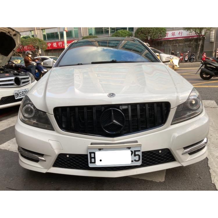 賓士 BENZ W204 S204 GT款直瀑水箱護罩 C200水箱罩 C250水箱護罩 C300中網