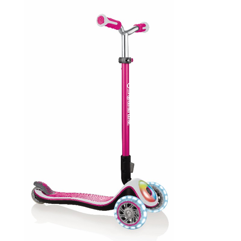 Globber高樂寶 兒童三輪滑板車-閃光升級款-粉紅色/藍色 玩具反斗城