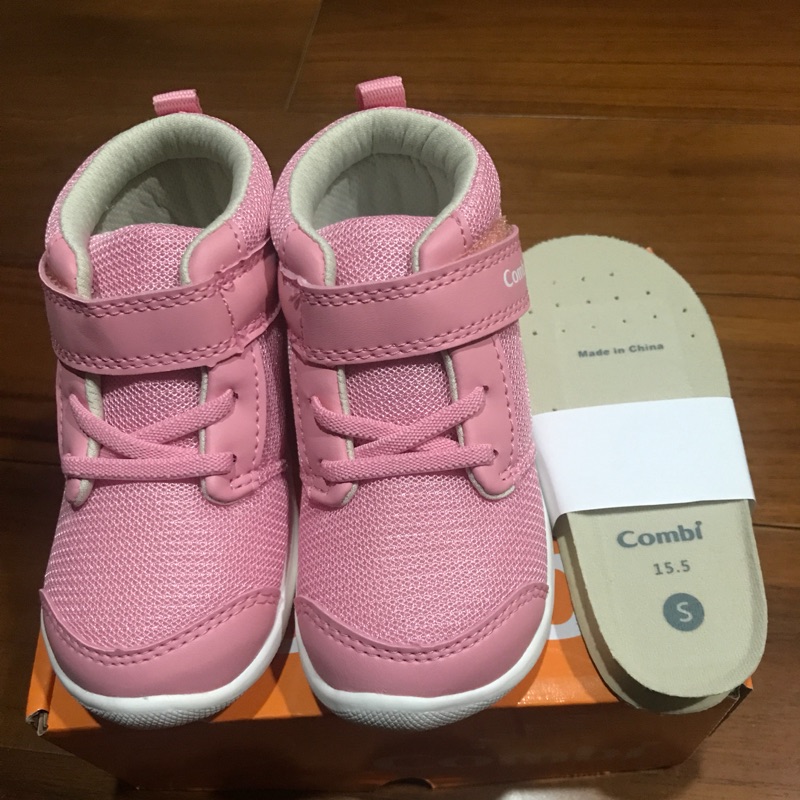 Combi 康貝 學步鞋機能鞋 全新 粉色高筒 公司貨