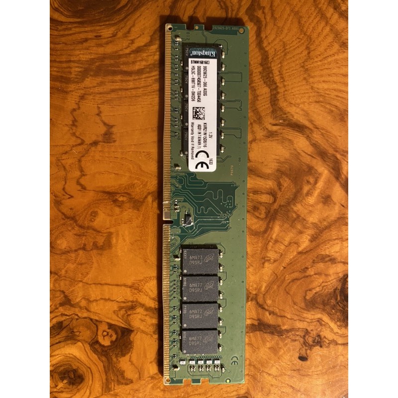 Kingston 16GB DDR4 2133 桌上型記憶體(KVR21N15D8/16) 終生保固