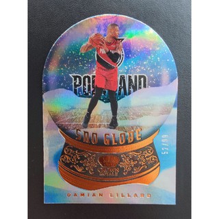限量 水晶球 2020-21 Damian Lillard Crown Royale Sno Globe /99