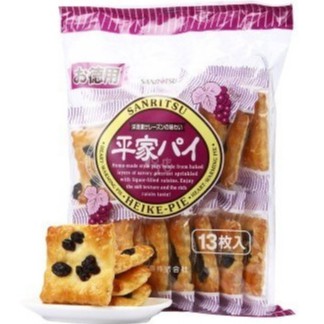 貪吃熊 日本三立製菓三立平家派葡萄派家庭號包裝葡萄派餅日本葡萄派三立德用平家源氏派 蝦皮購物