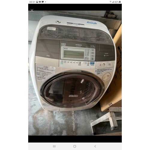二手中古日立12公斤變頻滾筒洗脫烘洗衣機，2011年，型號SF-BD3500T，保固3個月，請詢問大戶藥師