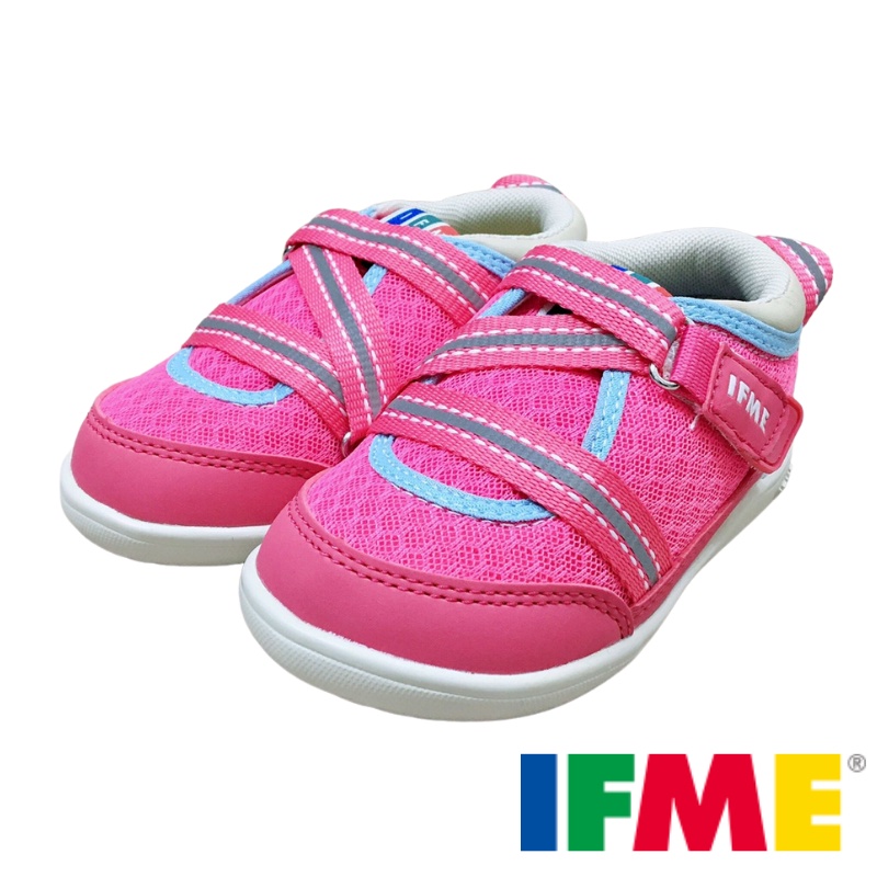 [新竹-實體門市]IFME 13(適合腳長11.5~12公分)粉紅Z型 日本機能童鞋原廠公司貨 經典寶寶機能鞋