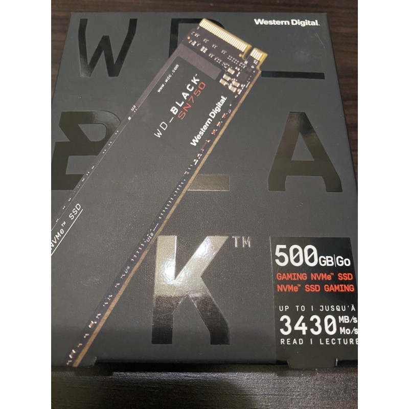 WD 黑標 SN750 500G M.2 PCIe