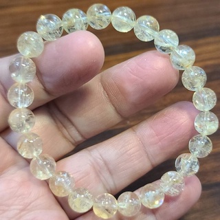 黃阿賽 阿賽斯特萊石 手鍊 手環 手珠 膠花共生礦 高頻能量水晶 6mm 7mm 8mm 天然 ❤晶寶水晶#R119