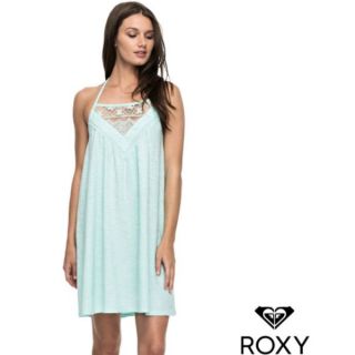 Roxy 洋裝 dress 細肩帶 露背 繞頸 長版上衣 蕾絲 細肩帶上衣 長版衣 泳衣外罩 背心 挖背 泳衣外罩 海灘