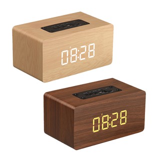 【耀飛】YOUNGFLY 時鐘版木紋時鐘藍芽喇叭 YF-SP04+