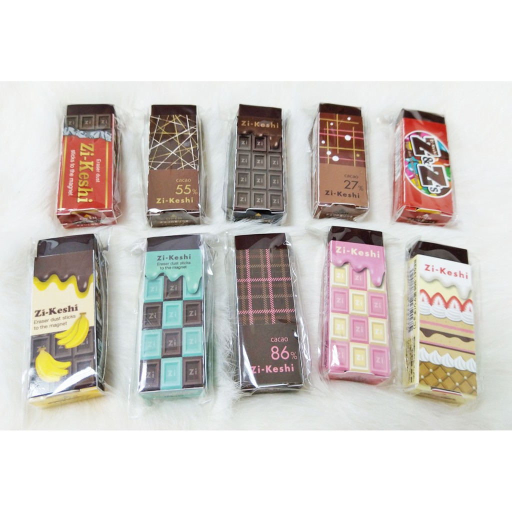 💥現貨在台💥日本製 KUTSUWA 巧克力 造型 磁鐵橡皮擦 巧克力香味 磁力 磁性 磁吸 橡皮擦屑 擦布 擦子