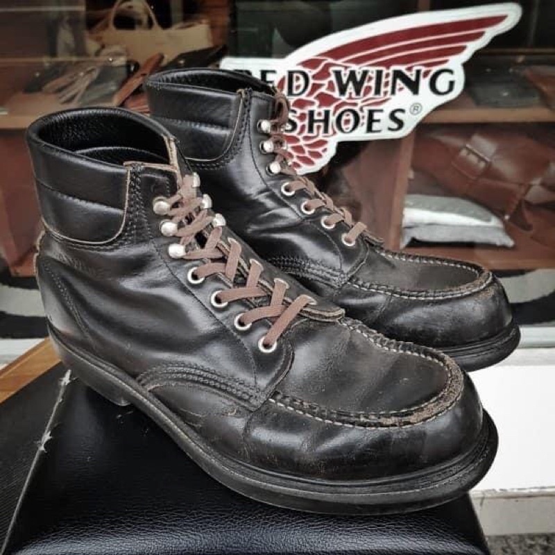 Vintage 90s Red wing 8133 work boots Moc toe sz8D（刺繡標美國製 