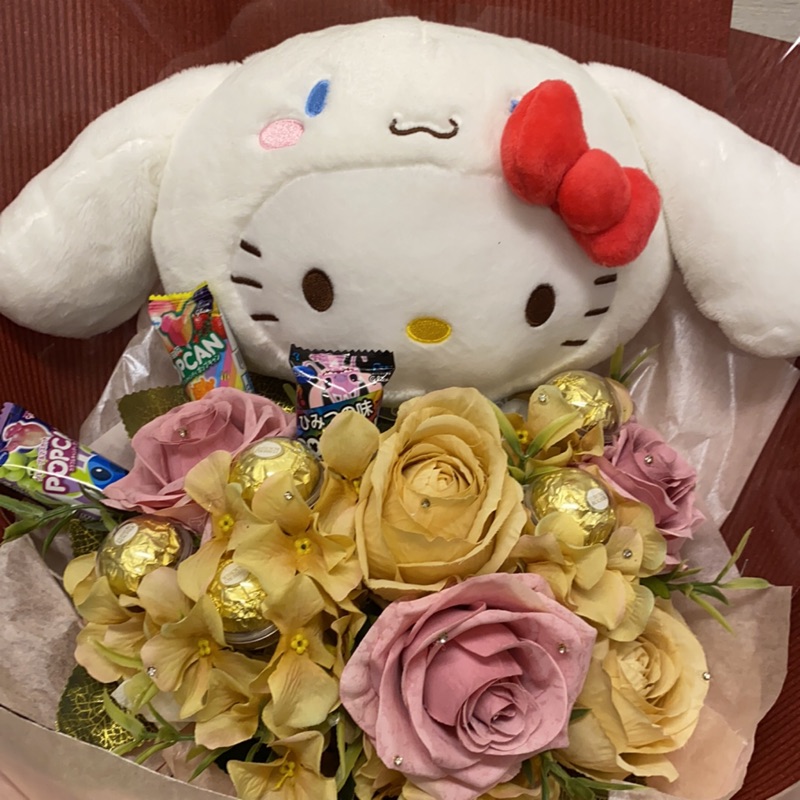 芯花坊 香皂花 畢業熊 桃園 龍潭 乾燥花 香皂花 人造花 布偶花束 金莎花束 新娘捧花 仿真花 蝦皮 Line購物