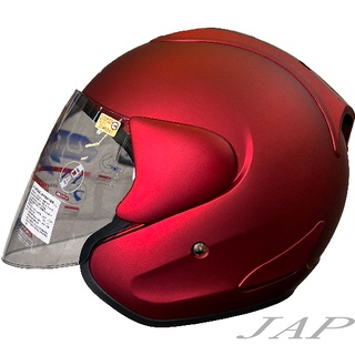 CBR S-100 素色 平紅 R帽 內襯全可拆洗 半罩 安全帽 S100《遠古騎士》