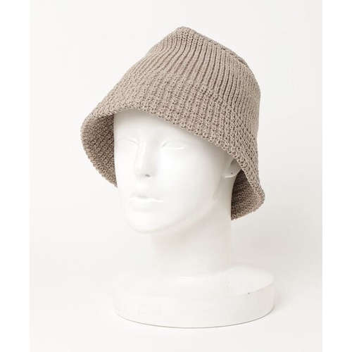 (二手) BEAMS / 粗針織 水桶帽 原色 BUCKET HAT 米色 日系 春夏 日常 搭配 和紙 漁夫帽