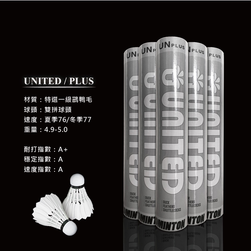 Image of 【宇奕體育】United Taiwan 台灣優迪-《UNITED PLUS 一級鷀鴨比賽用球》羽毛球/台中首家實體店首賣 #3