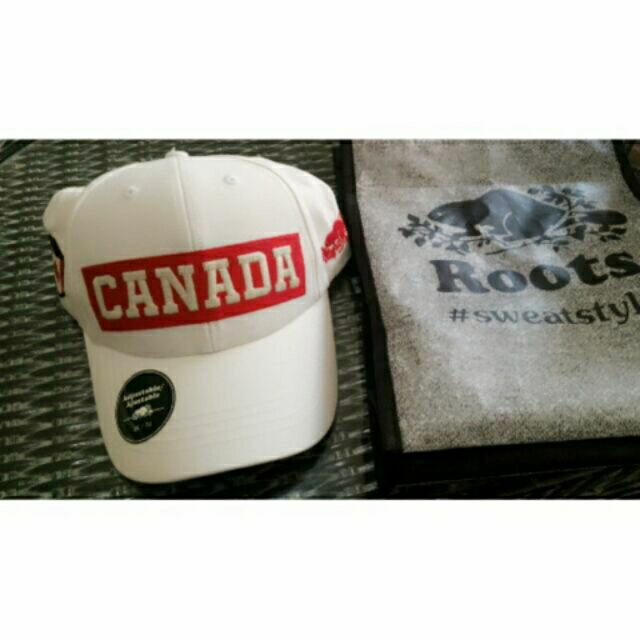 【Roots★正品 棒球帽】加拿大購回 白色 情侶帽 運動帽 棒球帽 出清