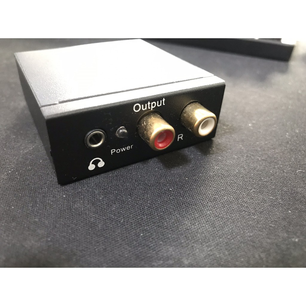 (二手9成新)光纖轉類比數字光纖/同軸轉模擬音頻轉換解碼器SPDIF電視PS4耳機3.5帶杜比