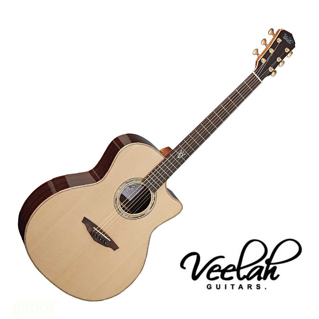Veelah 民謠吉他 V8 GAC 41吋 全單  雲杉面板 印度玫瑰木背側【黃石樂器】