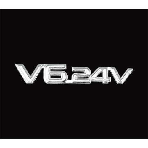 ~圓夢工廠~ NISSAN 日產 V6 24V金屬質感鍍鉻後車箱字貼 字體 標誌 同原廠款式 V624V