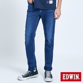 EDWIN 迦績EJ2棉感小直筒牛仔褲(石洗藍)-男款