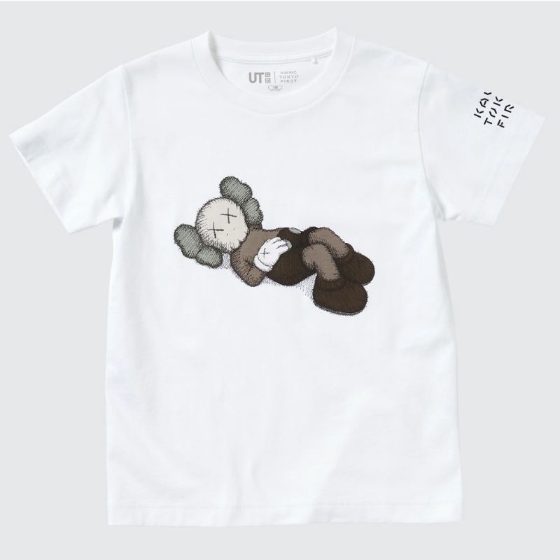 現貨 KAWS x UNIQLO UT 最新聯名單品 限量日本 KAWS印花圓領T恤(短袖) XL 白色款