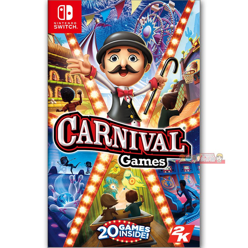 全新未拆 NS 體感嘉年華 中文英文日文版 Switch Carnival Games 20種派對小遊戲