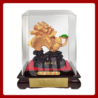 【Lulu】🏅玻璃獎座 GH-AG657 如意百財🏅晶琉璃 木雕獎座 紀念獎杯 紀念座 獎座 客製 玻璃框 琉璃🏅