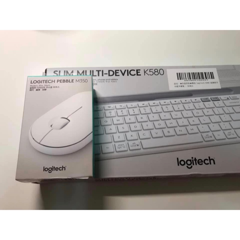 Logitech 鍵盤k580+ 滑鼠 m350