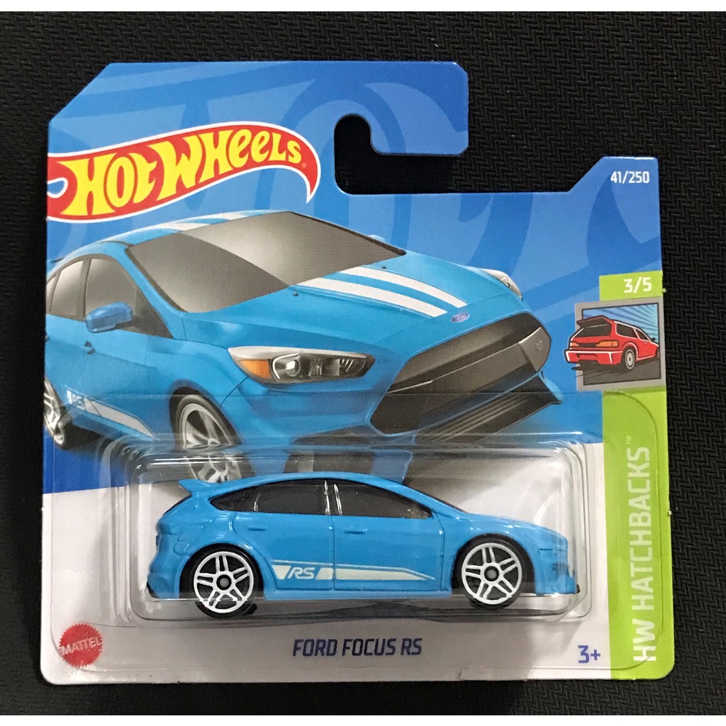 風火輪 hot wheels  福特 Ford 佛克斯 Focus Rs 藍色 普卡 短吊卡