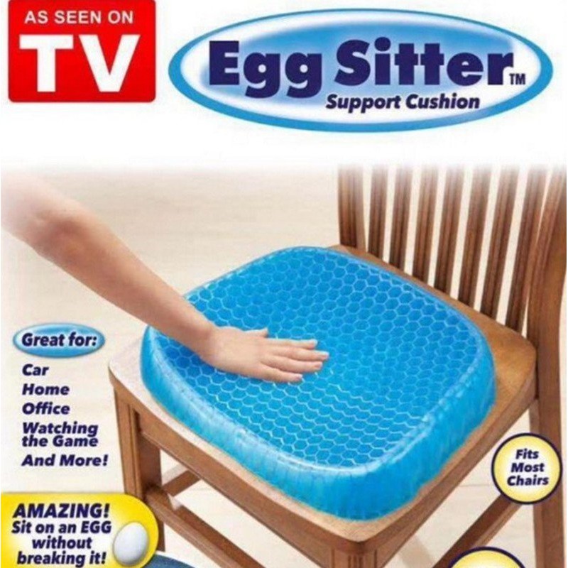 Egg Sitter透氣蜂巢壓力點 蜂巢凝膠健康坐墊 減壓透氣水感凝膠坐墊【新型蛋托凝膠柔性座墊】