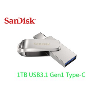 附發票 Sandisk Ultra Luxe 1TB USB3.1 OTG Type-C 雙用 隨身碟 SDDDC4
