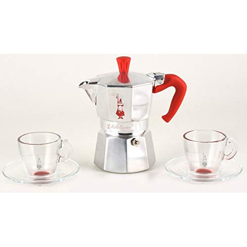 限量組合 BIALETTI MOKA 3杯3人 套裝組 含義式咖啡玻璃杯