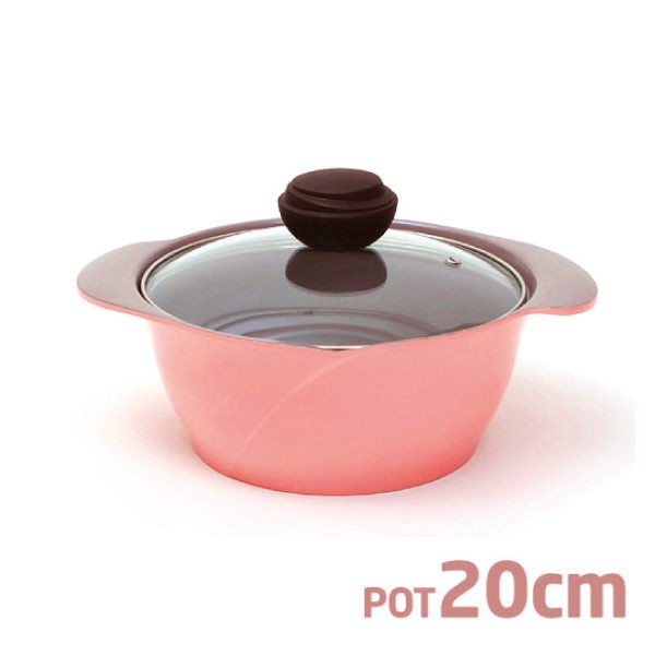 韓國 CHEF TOPF-La Rose-玫瑰薔薇-不沾雙耳湯鍋(玻璃蓋)20cm【櫻桃飾品】【26583】