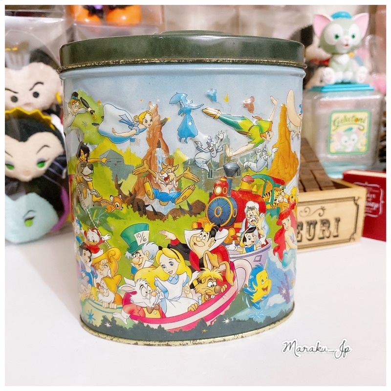 迪士尼 小美人魚 愛麗絲 小木偶 時間兔 紅心皇后 米老鼠 米奇 米妮 鐵盒 糖果盒 收納盒 盒子 魔樂町JP日貨🎪