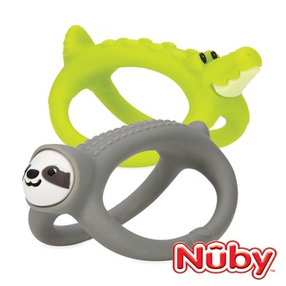 【Nuby】矽膠搖搖固齒器｜小肌肉發展 固齒 母嬰用品