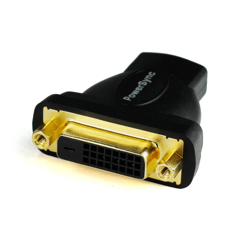 【福利品】群加 PowerSync HDMI A母轉DVI(24+1)母 轉接頭 (HDMIA-GDVI24FF0)