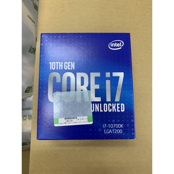全新盒裝公司貨 INTEL Core i7- 10700K