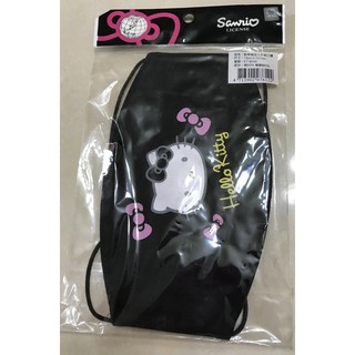 全新 Hello kitty 凱蒂貓 成人平面口罩 三麗鷗 Sanrio 黑色 KT-B039