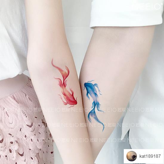 雙魚紋身貼紙的價格推薦 21年11月 比價比個夠biggo