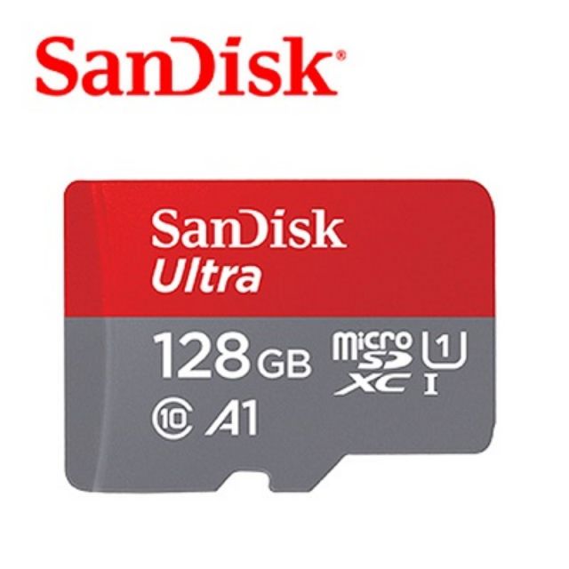 SanDisk Ultra microSDXC UHS-I (A1) 128GB記憶卡 (公司貨)100MB/s