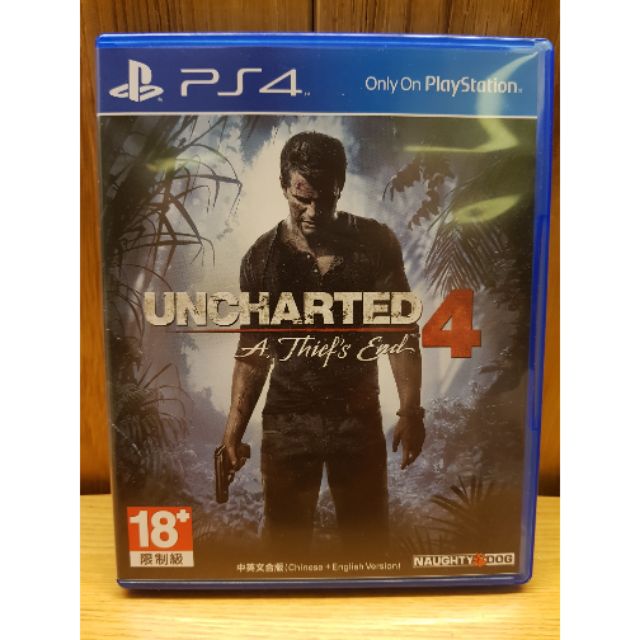 PS4二手遊戲片 Uncharted 4 秘境探險 4 中英文合版