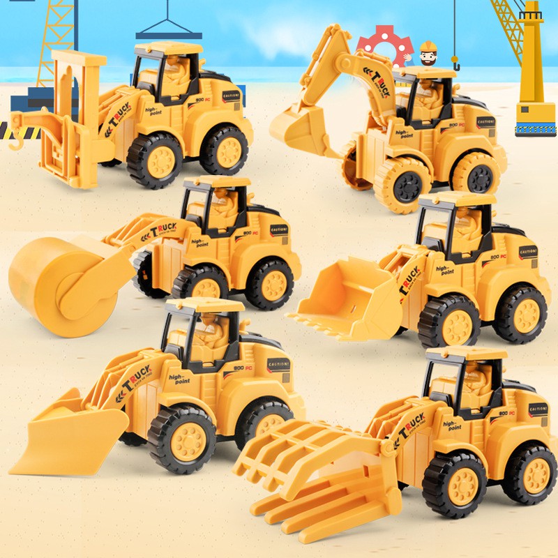 現貨 玩具車 仿真工程玩具車／慣性車 模擬工程車／兒童 玩具 工程車玩具 挖土機 堆土機 挖掘機 堆高機 耐摔