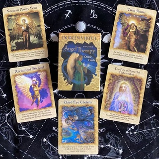「寶時玄境」天使療愈神愈卡 贈中文翻譯 Angel Therapy Oracle Cards 英文訂制卡牌 桌遊