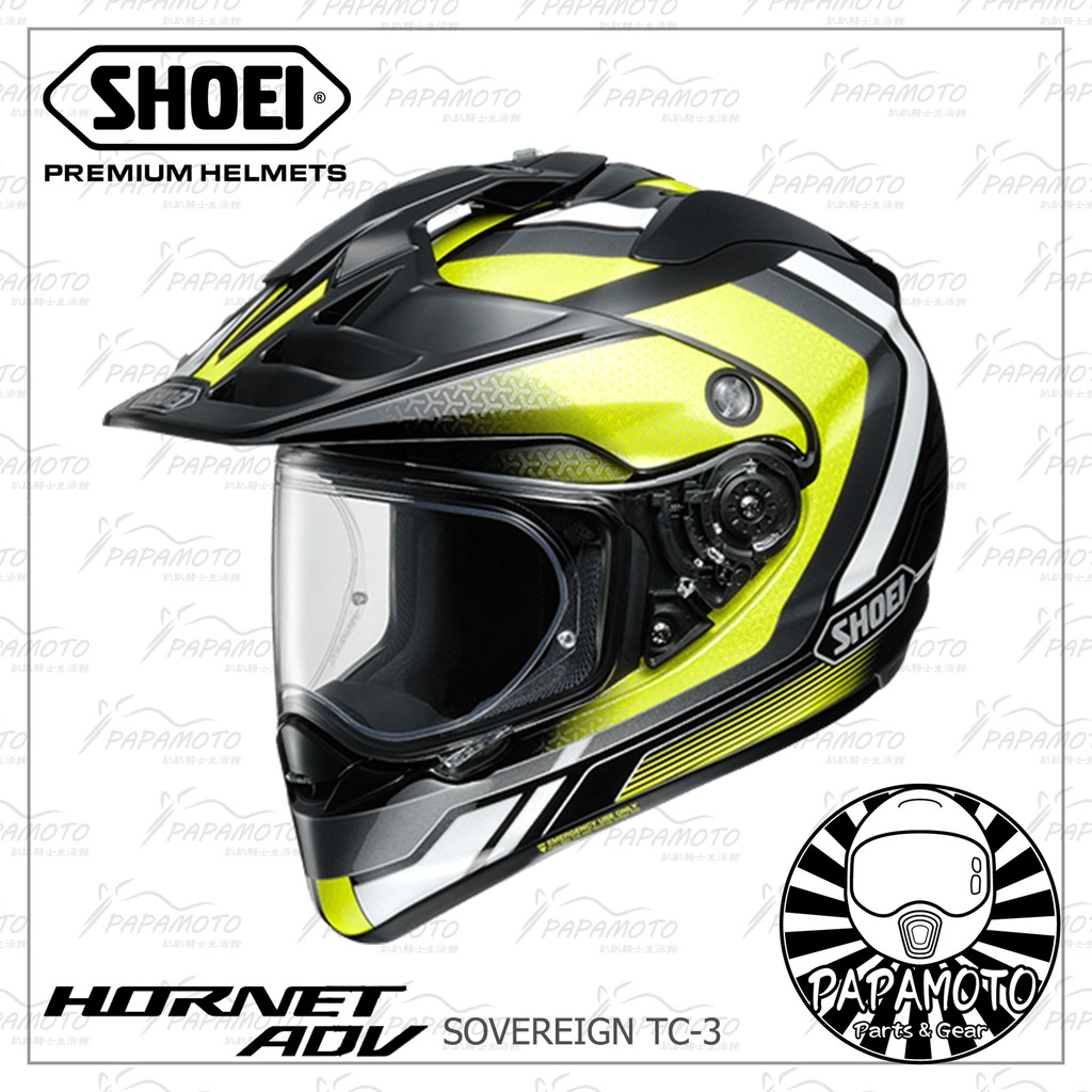 【趴趴騎士】SHOEI HORNET ADV SOVEREIGN TC-3 (越野 多功能車 全罩安全帽